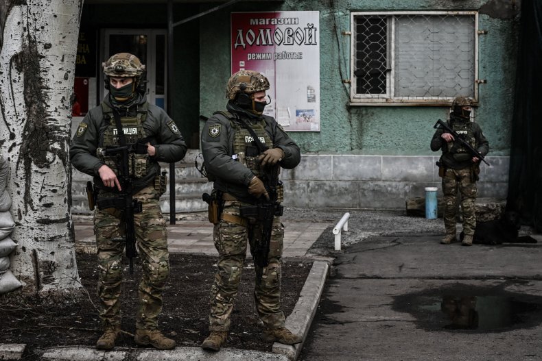 Ukrainian troops