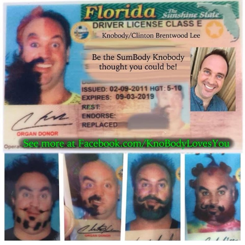 Florida Man Only Shaves Half of 'Giant Beard' for Wild Driver's License  Photo