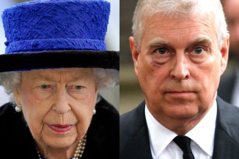 Queen Elizabeth II and Prince Andrew