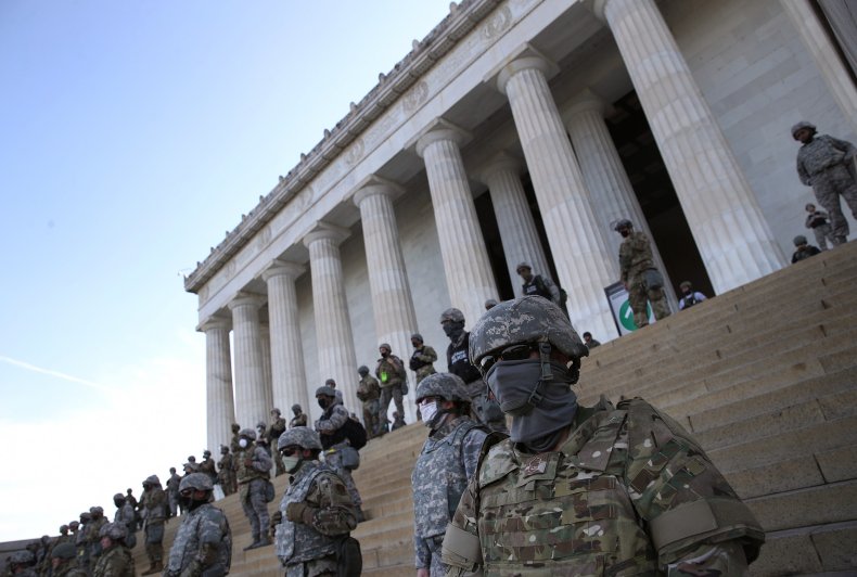 Washington DC National Guard Trucker Convoy Protest