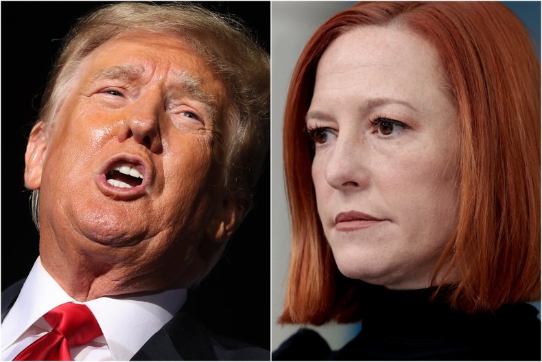 Photo Composite Shows Trump and Psaki