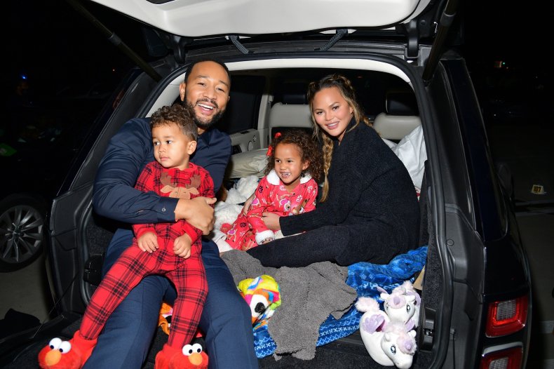 Chrissy Teigen, John Legend and their children