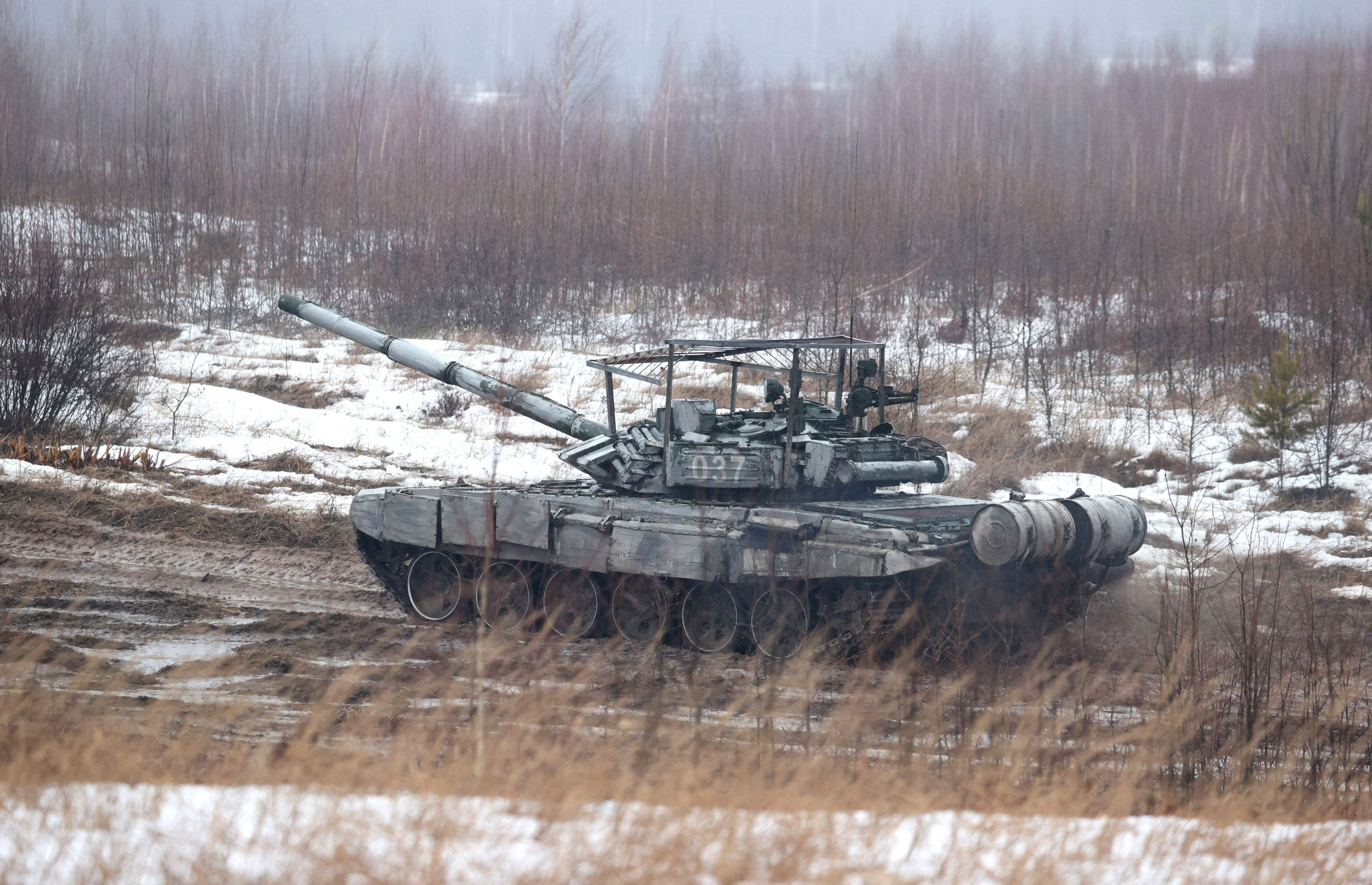 Belarus Joins Russia in Invading Ukraine as Video Shows Tanks Cross Border