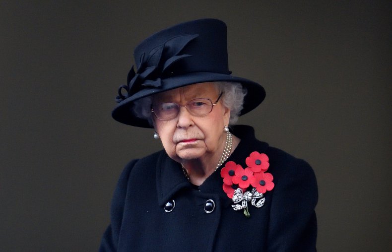 Queen Elizabeth II at Remembrance Sunday