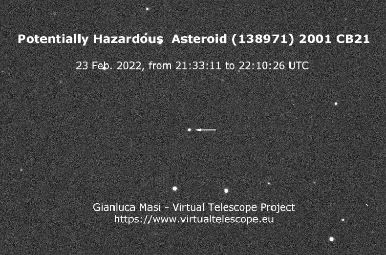 Asteroid 2001 CB21