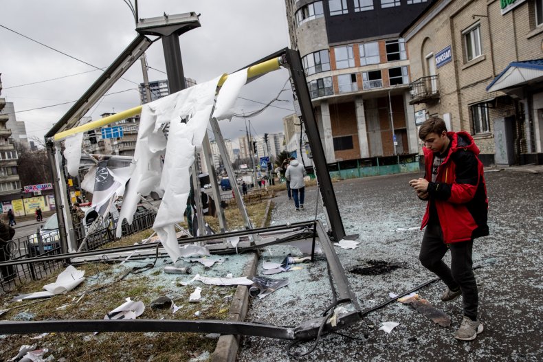 kyiv ukraine russia bomb missile