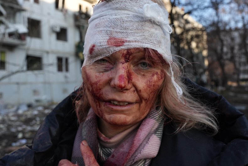 Bloody Ukrainian Woman