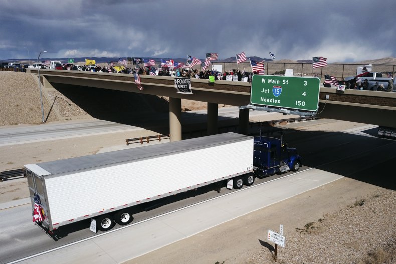 People's Convoy Ukraine Russia Protesters Truckers COVID