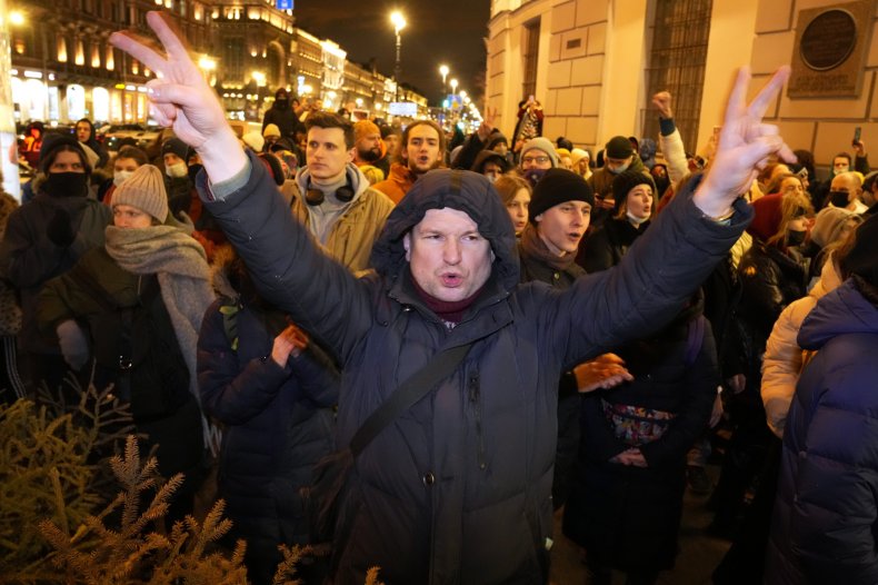 Russia anti-war protest