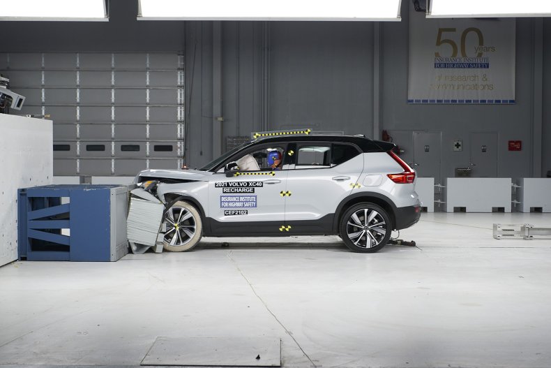 2021 Volvo XC40 Recharge IIHS Crash Test
