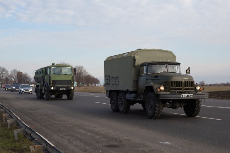 Military vehicles in Ukraine