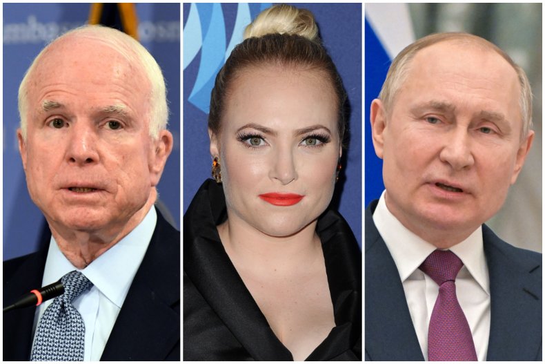 John McCain, Meghan McCain, Vladimir Putin