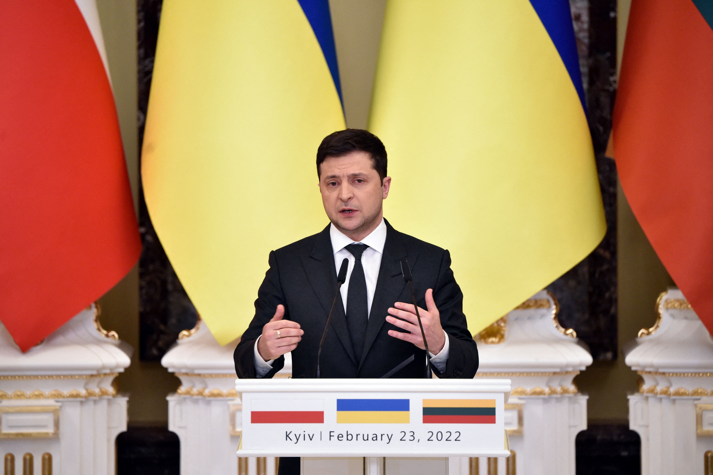 Ukraine's Zelenskyy Squashes Rumors He's Fled Kyiv in Video, 'We Are Here'
