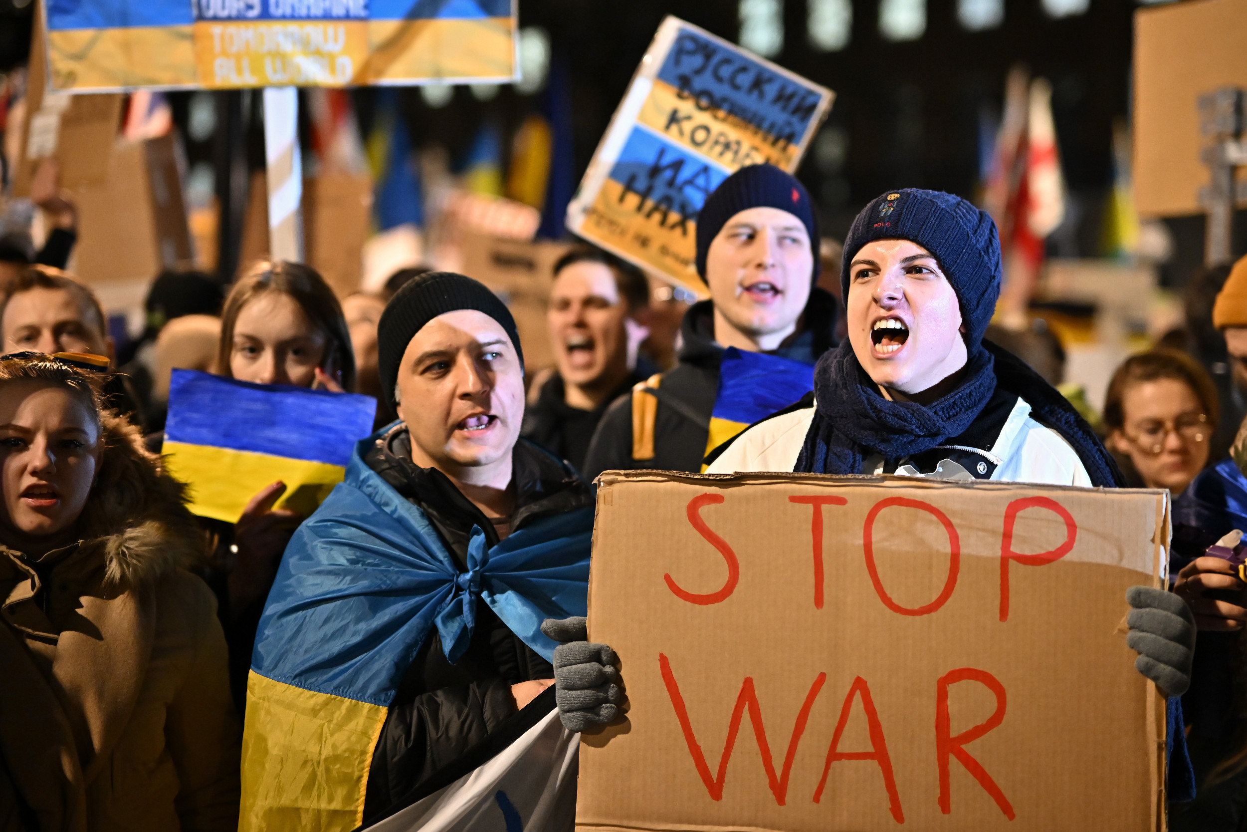 Ukraine Protests Around The World Intensify Newsweek   London Protest Against Russia 