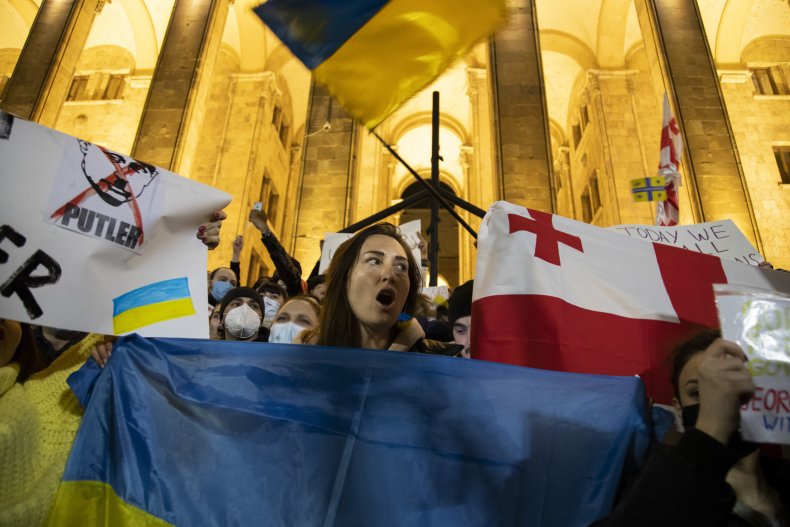 Georgia protest against Russia