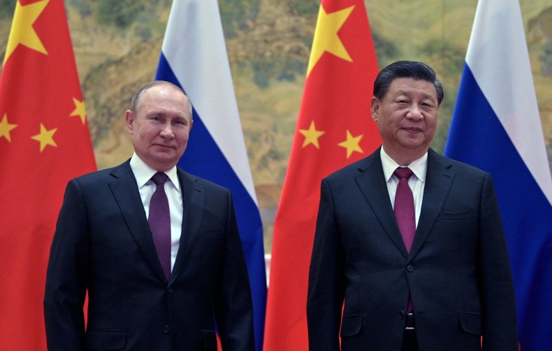 Russia, Putin, meets, China, Xi, Beijing, 2022