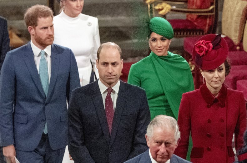 Harry, Meghan, William and Kate at Abbey