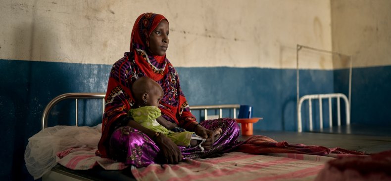 Woman and child in Chad