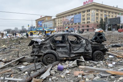 Kharkivs destroyed Freedom Square Kharkivs destroyed Freedom Square
