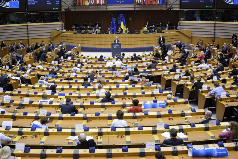 Ukraine European Union Parliament Against Russia