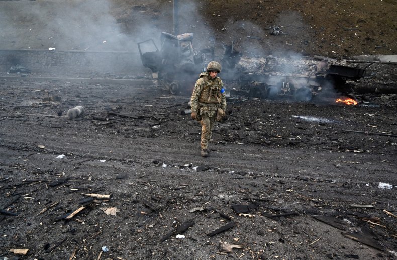Ukrainian serviceman