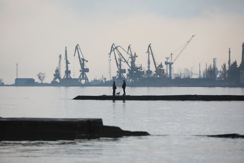 Ukraine's industrial port city of Mariupol