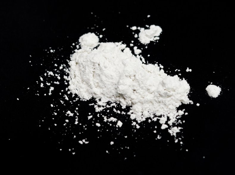 An unidentified white substance