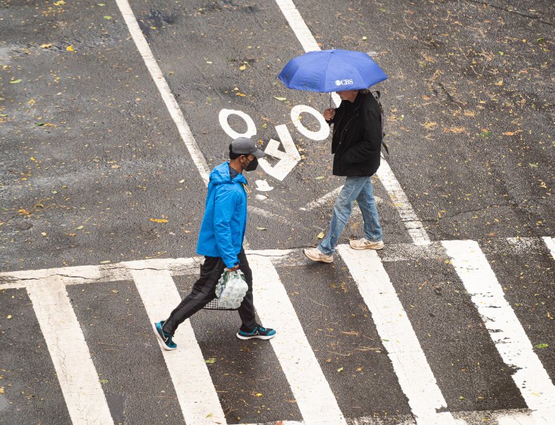 pedestrian crossing, New York City