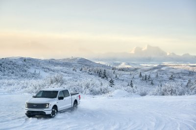 2022 Ford F-150 Lightning Alaska testing 2022 Ford F-150 Lightning Alaska testing