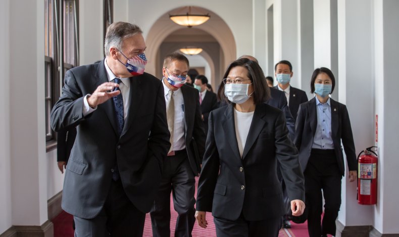 Mike Pompeo Visits Taiwan President Tsai Ing-wen