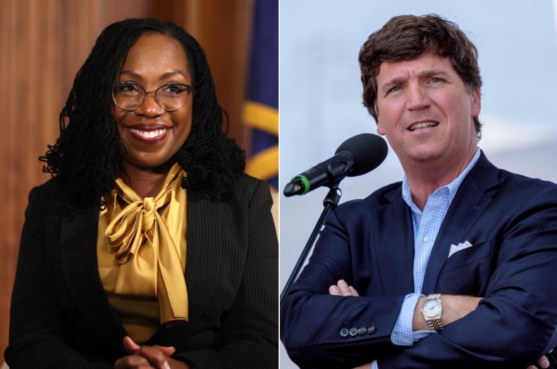 Tucker Carlson and Ketanji Brown Jackson