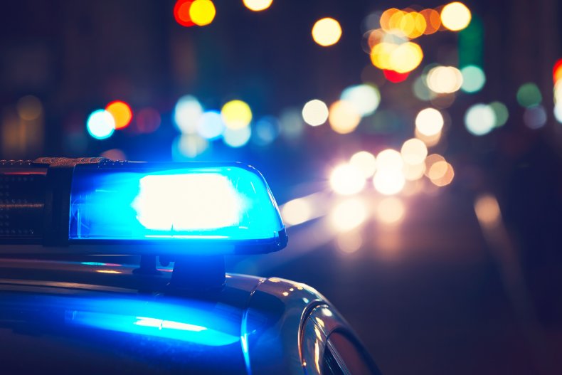 Stock image of police car