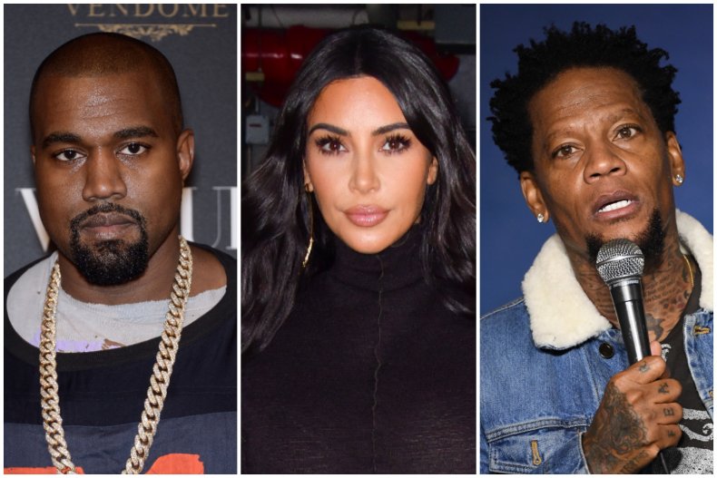 Kanye West, Kim Kardashian, D.L. Hughley