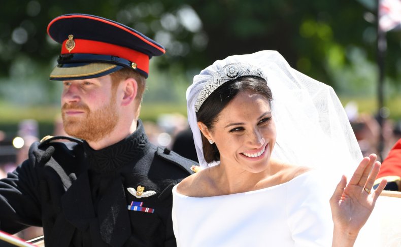 Prince Harry and Meghan on Wedding Day