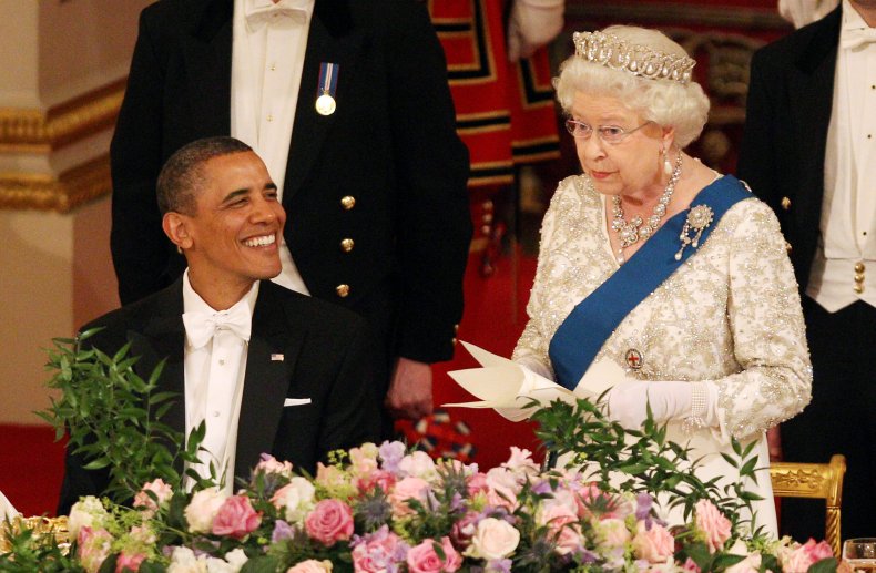 Queen Elizabeth II and Obama