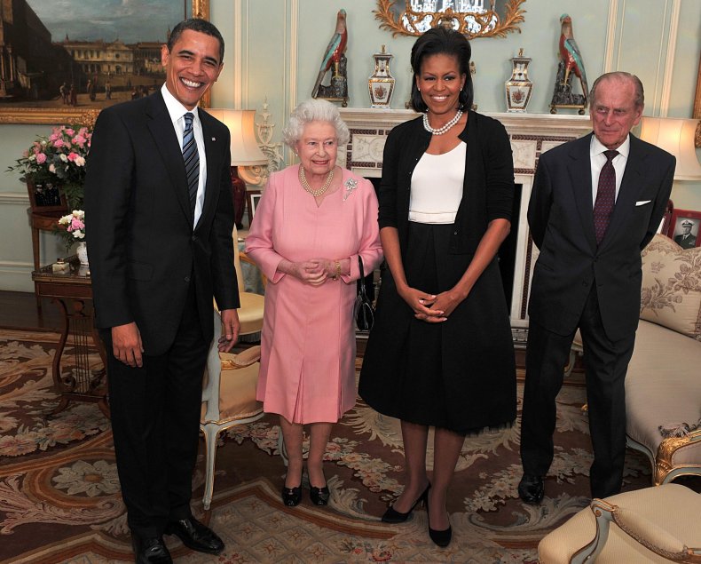 Queen Elizabeth II Obamas G20
