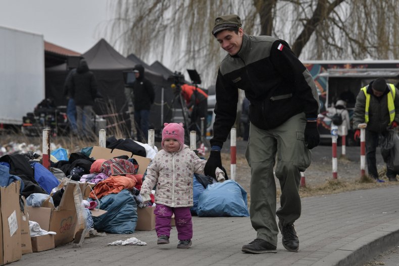 Ukrainians Fleeing After Russian Invasion