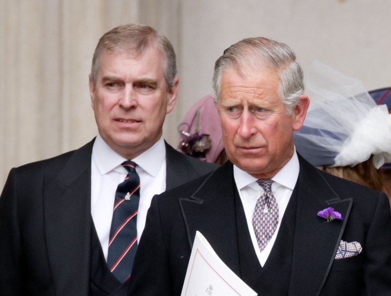 Prince Charles and Andrew at Jubilee