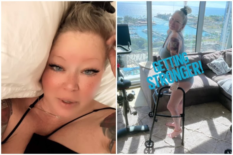 Jenna Jameson Shares Photo of Herself Using Walking Frame Amid Health Woes