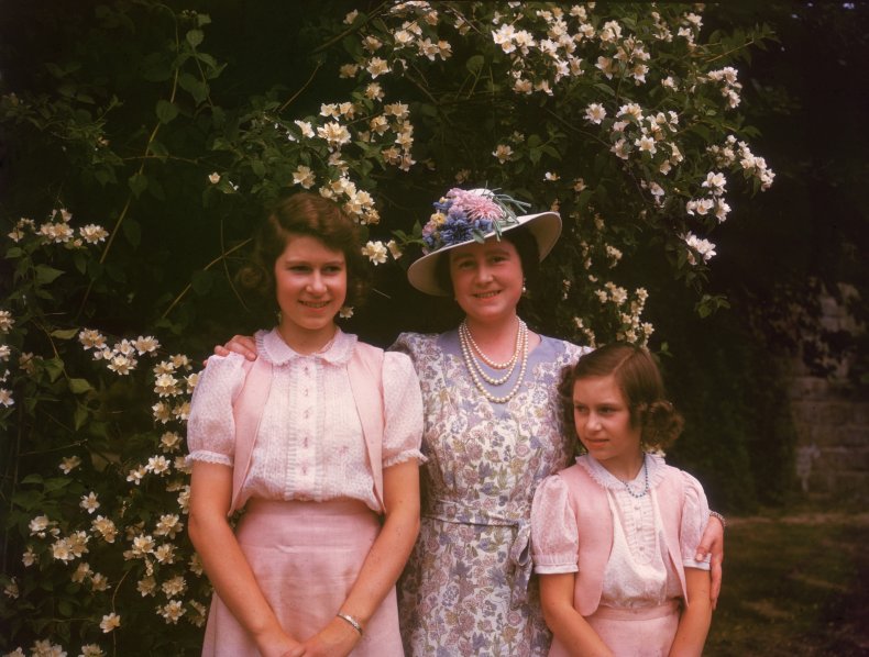 Elizabeth II and Princess Margaret