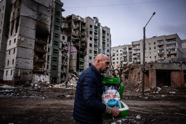 Chernihiv after bomb strikes