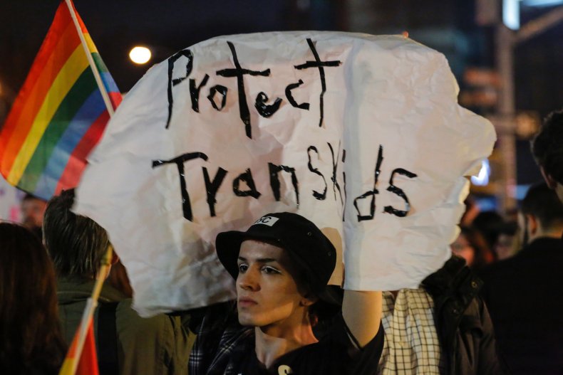 Transgender rights protest