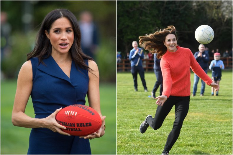Meghan Markle Kate Middleton Sport
