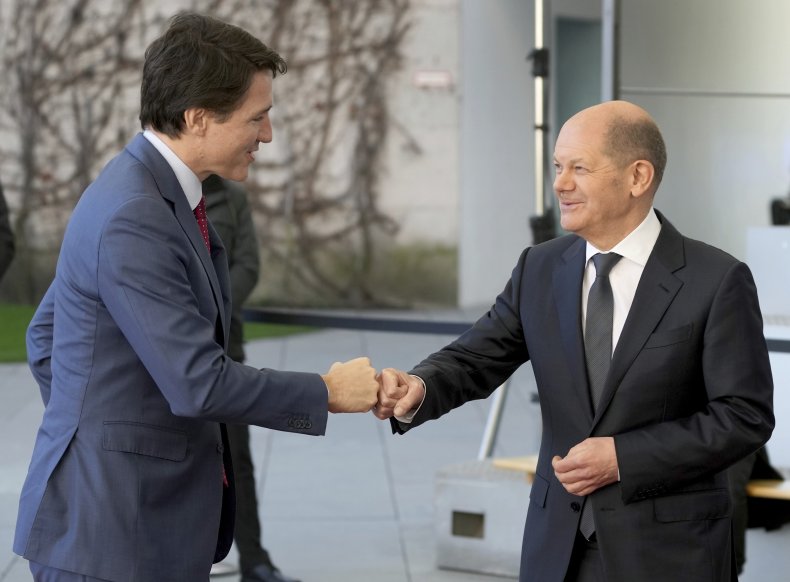 Scholz, Trudeau meet in Berlin