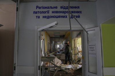 Aftermath of maternity hospital attack Aftermath of maternity hospital attack
