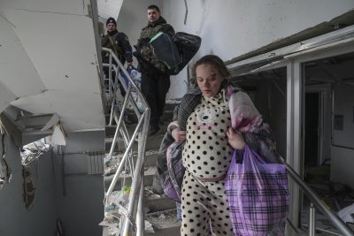 Aftermath of maternity hospital attack Aftermath of maternity hospital attack