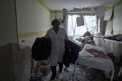 Aftermath of maternity hospital attack Aftermath of maternity hospital attack