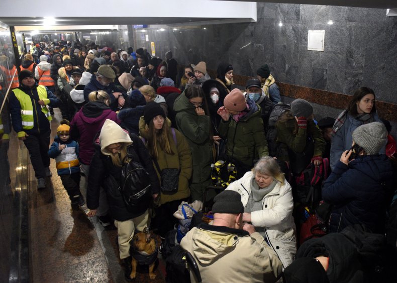 Ukraine evacuees