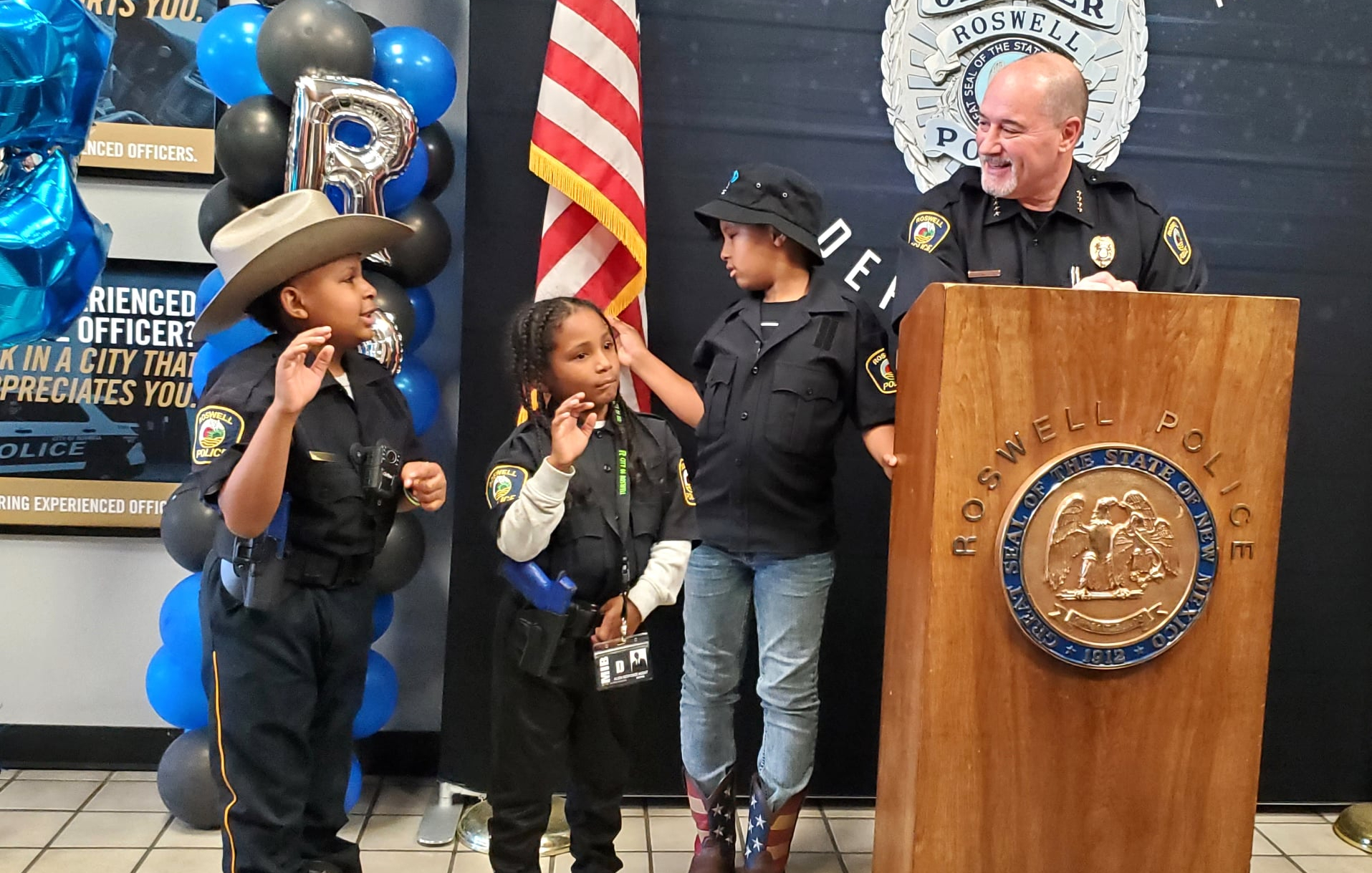 Texas Boy With Terminal Cancer Who Dreams of Joining Police Sworn In As