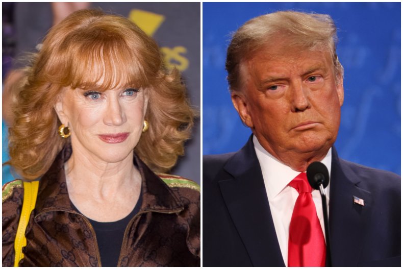 Kathy Griffin and former President Donald Trump